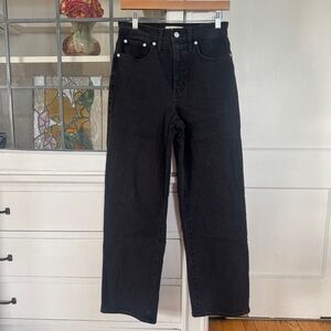 Madewell Women’s Perfect Vintage Wide-Leg Jean / Black Rinse Wash